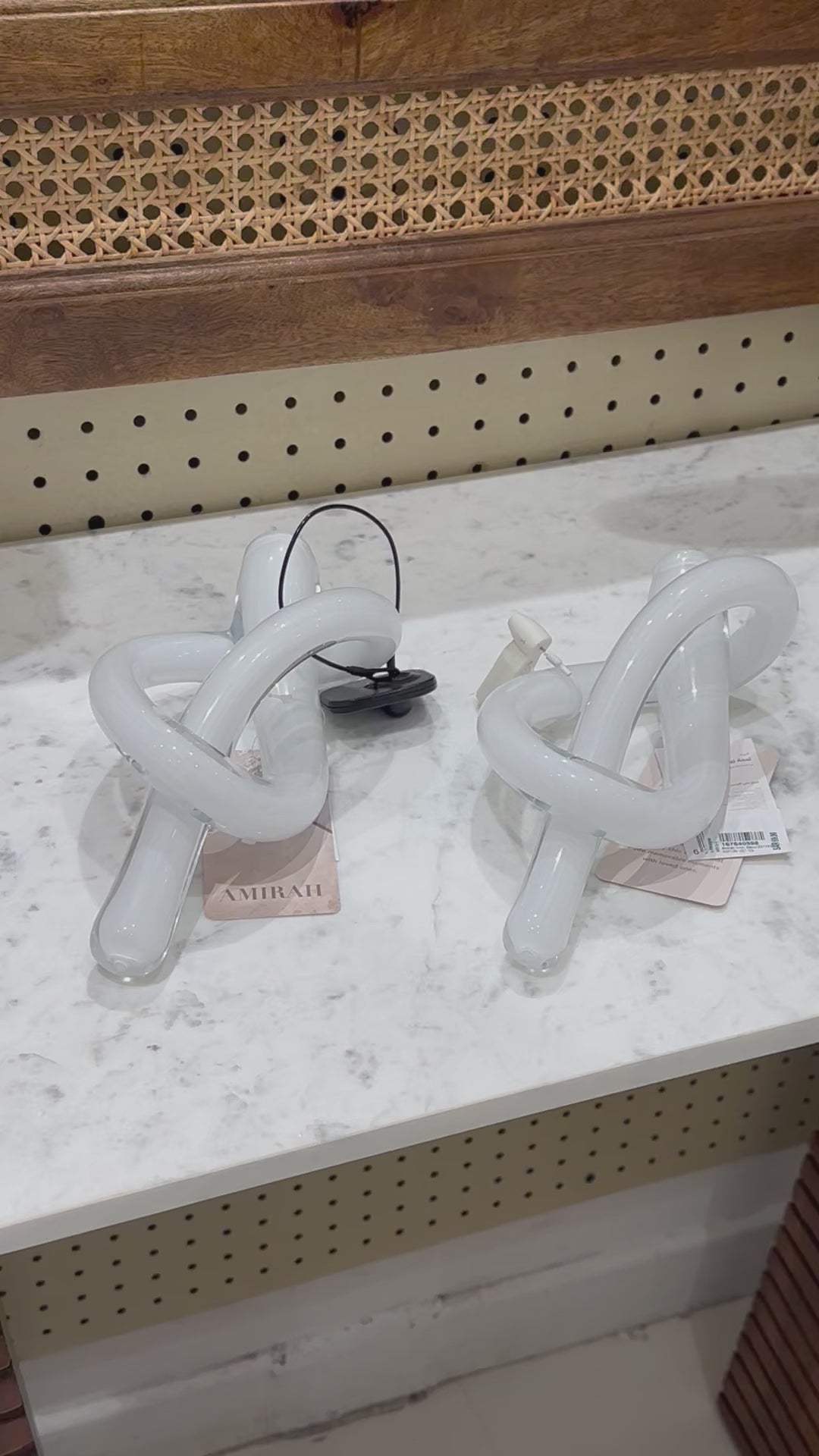 White decorative knots